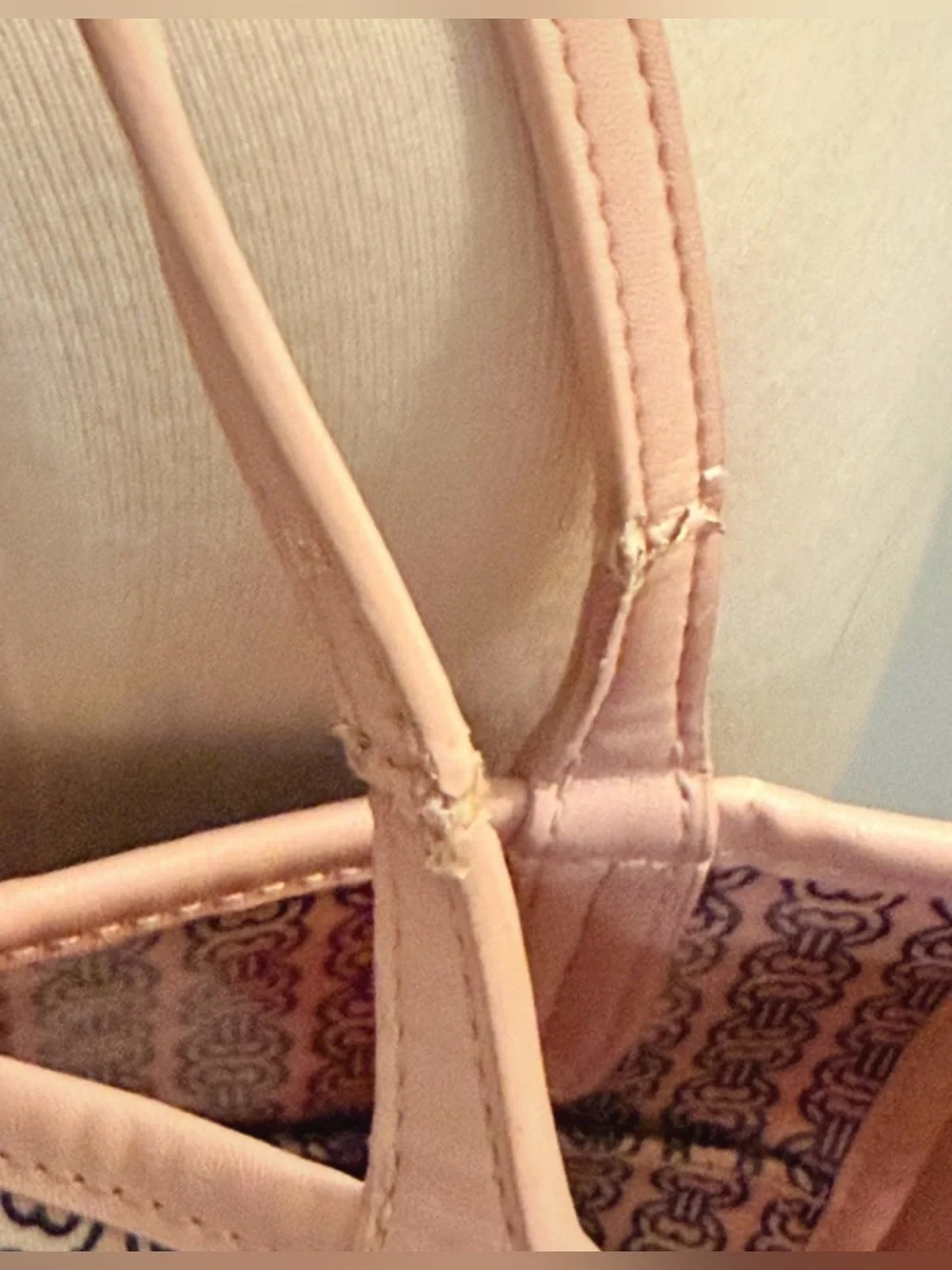 Tory Burch Gemini Link Tote Pink Navy White + Dust Bag